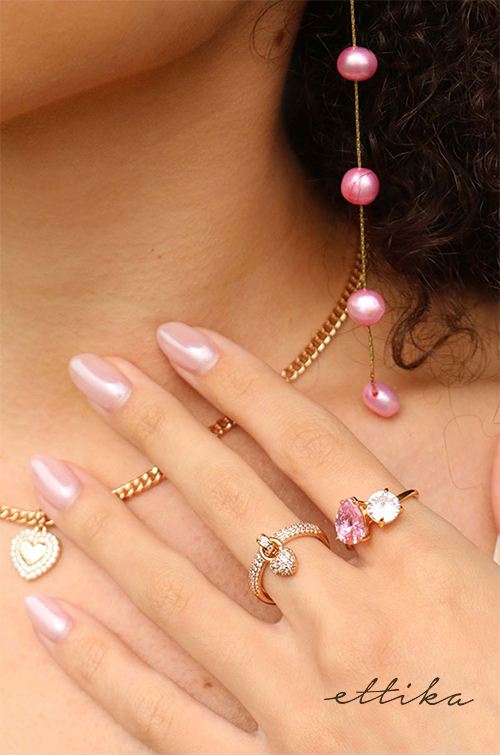 Ettika selection of pink styles jewelry.