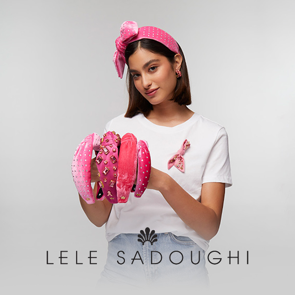 Lisa “Lele” Sadoughi special collection jeweled headband.